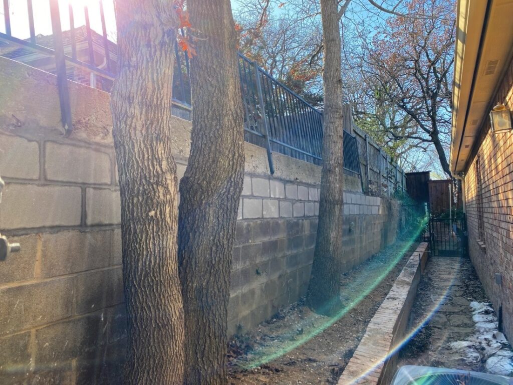 Arlington Texas Retaining Wall Replacement