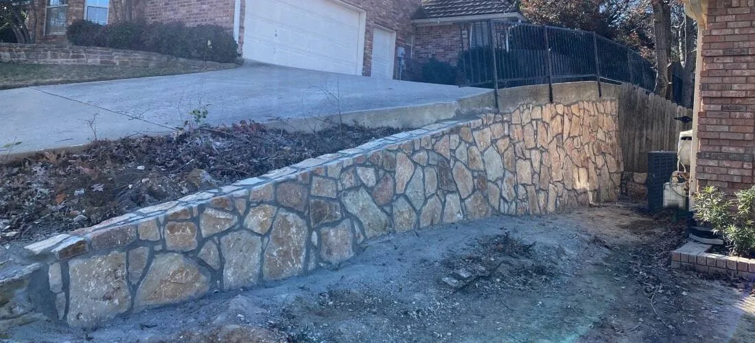 Replace retaining wall in Arlington Texas Replace retaining wall in Arlington Texas