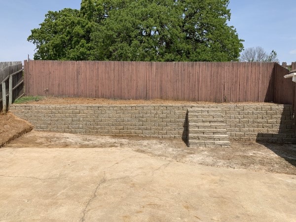 Retaining Wall Replacement in Carrollton Texas-min