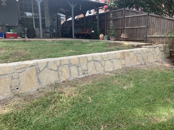 retaining wall replacement in highland village-min