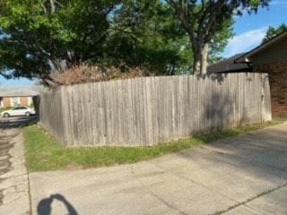 Before Replaced wood wall with Milsap stone wall in Carrollton Texas (2)-min