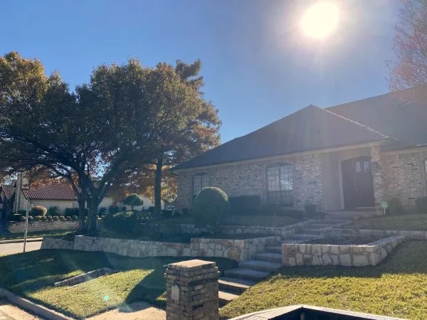 Crosstie retaining wall replacement in Arlington Texas (2)-min