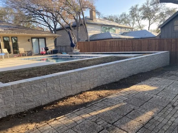 Replace Cross Ties with Pavestone and Cap in Dallas Replace Cross Ties with Pavestone and Cap in Dallas
