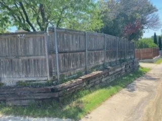 Before Crosstie Retaining Wall Replacement in The Colony (2)