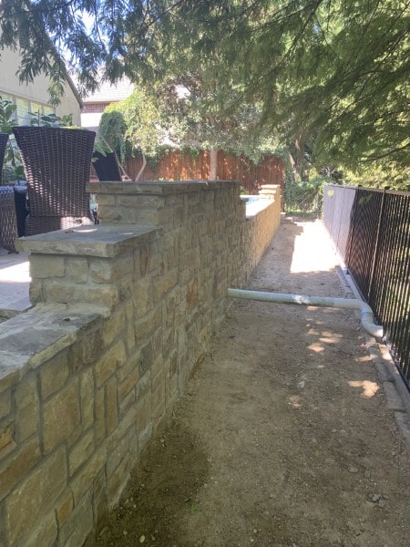 Repair failing retaining wall in Dallas (2)