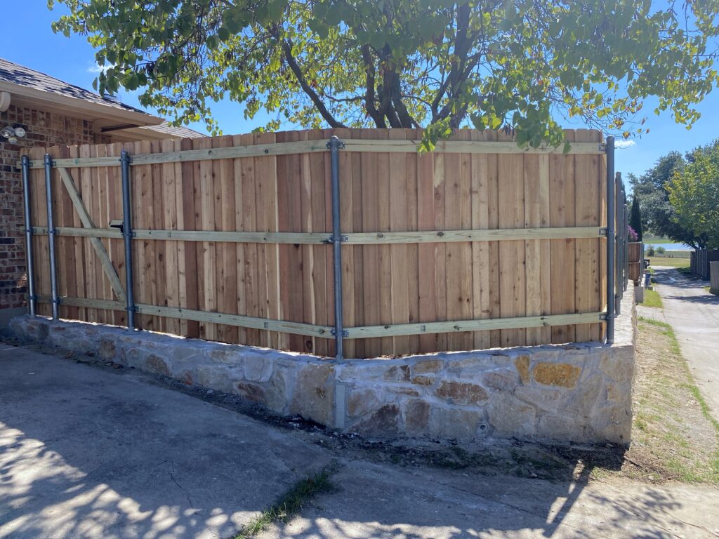 Replace Crosstie Retaining wall with Stone in The Colony Texas_Page_1