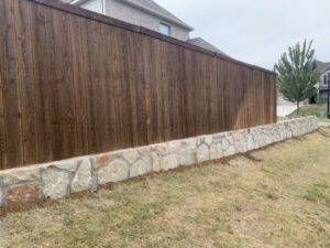 Retaining wall and yard level Hickory Creek-min