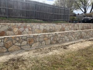 Tiered Retaining Wall replacement in Lewisville Texas